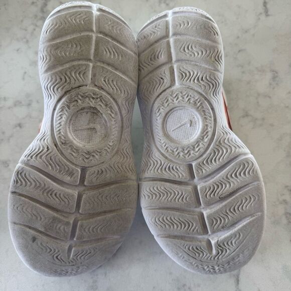 Nike Flex Runner 3 GS White Green Orange Kids Size 3.5 Running HF5745 - Picture 7 of 11